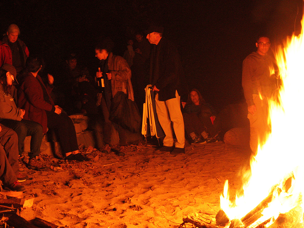 Flower Moon Beach Fire