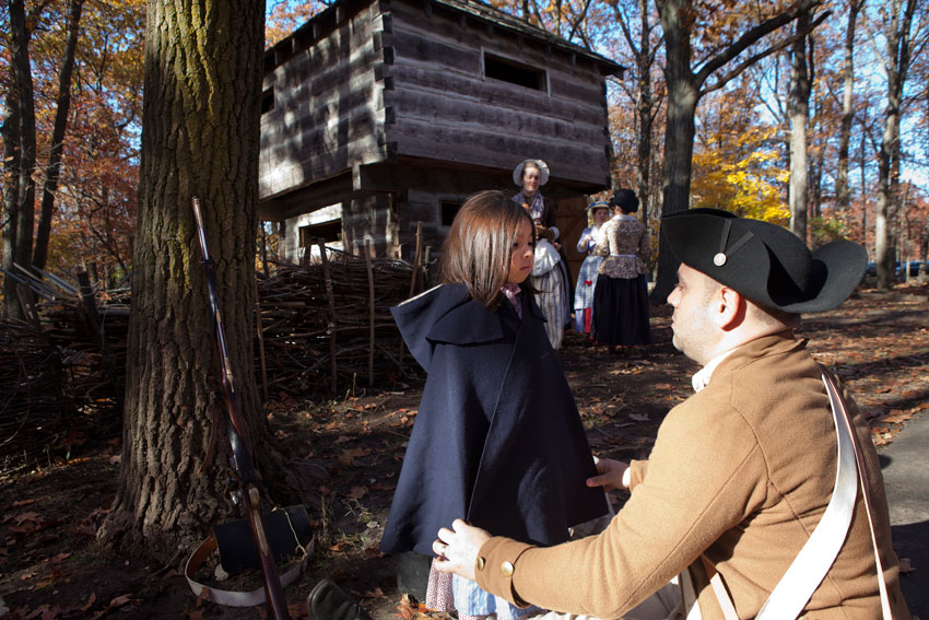 Revolutionary re-enactment on the Palisades