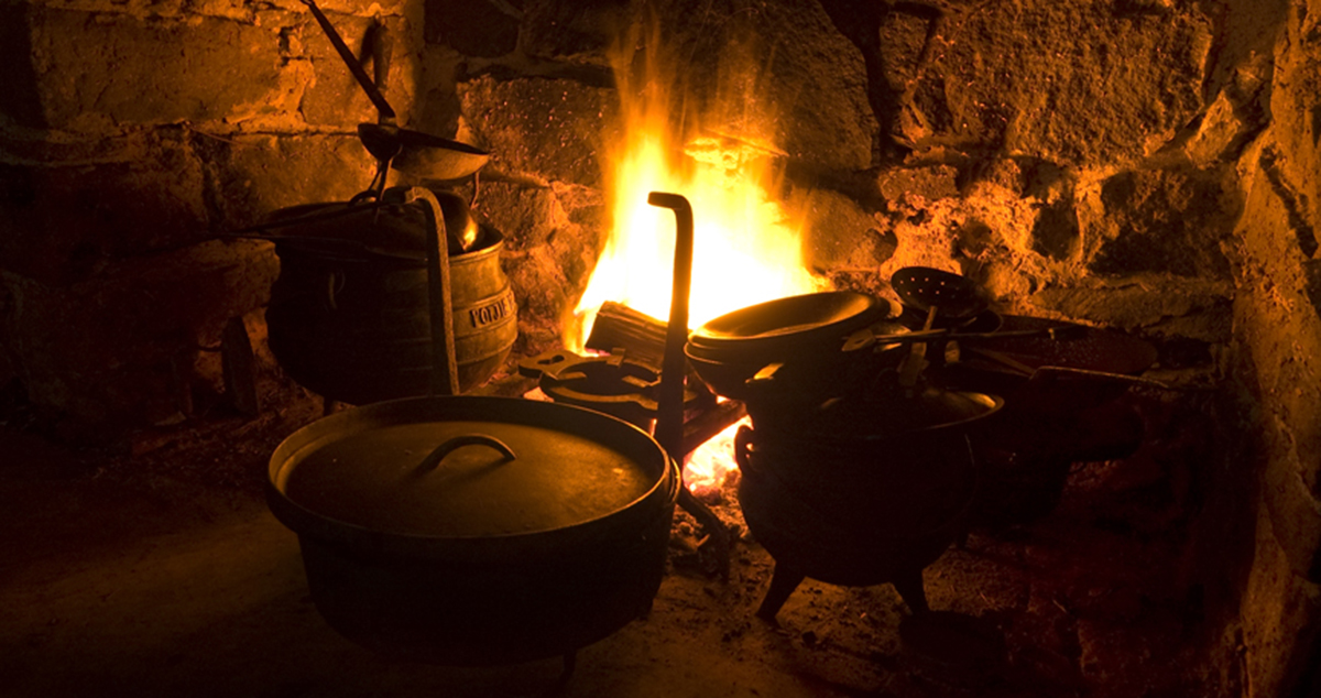 Kearney House hearth